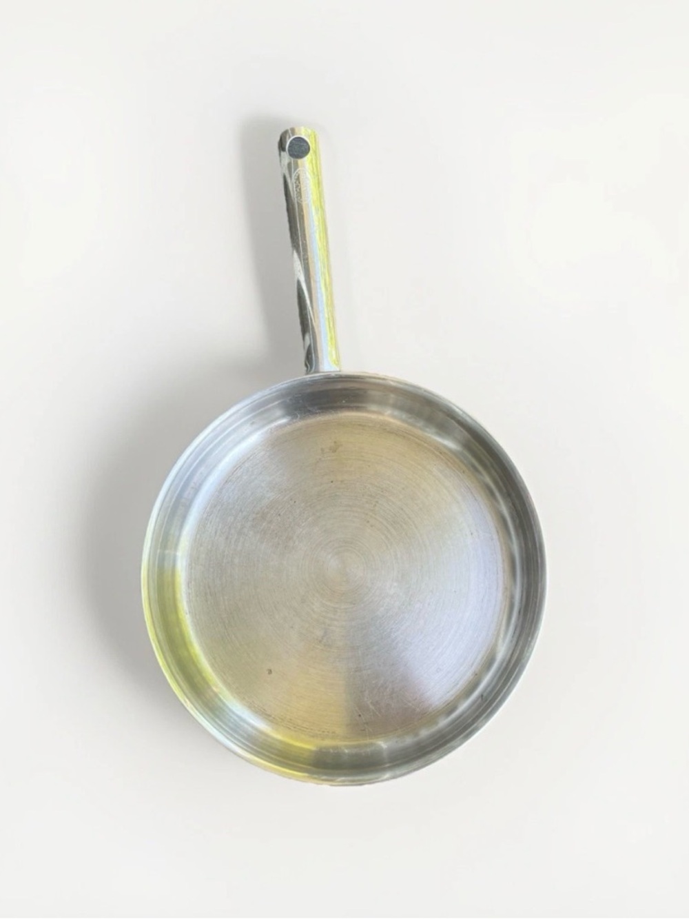 Revere Ware Copper Bottom Stainless Steel Frying Pan 10 Inch SX 018 Silver